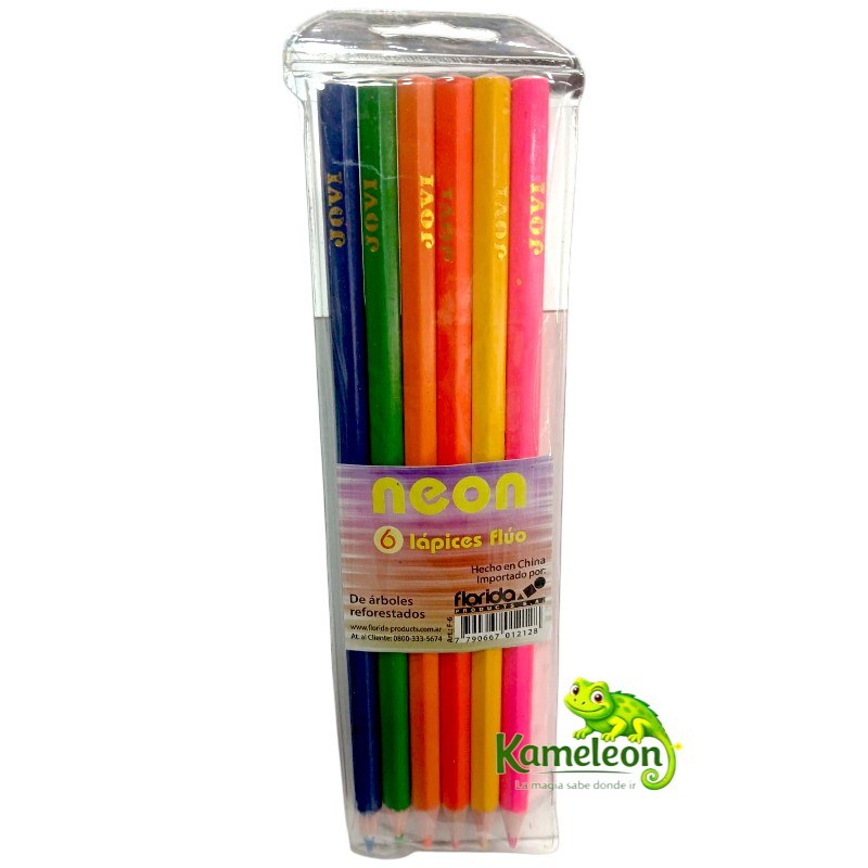 LAPICES JOVI FLUO NEON X 6