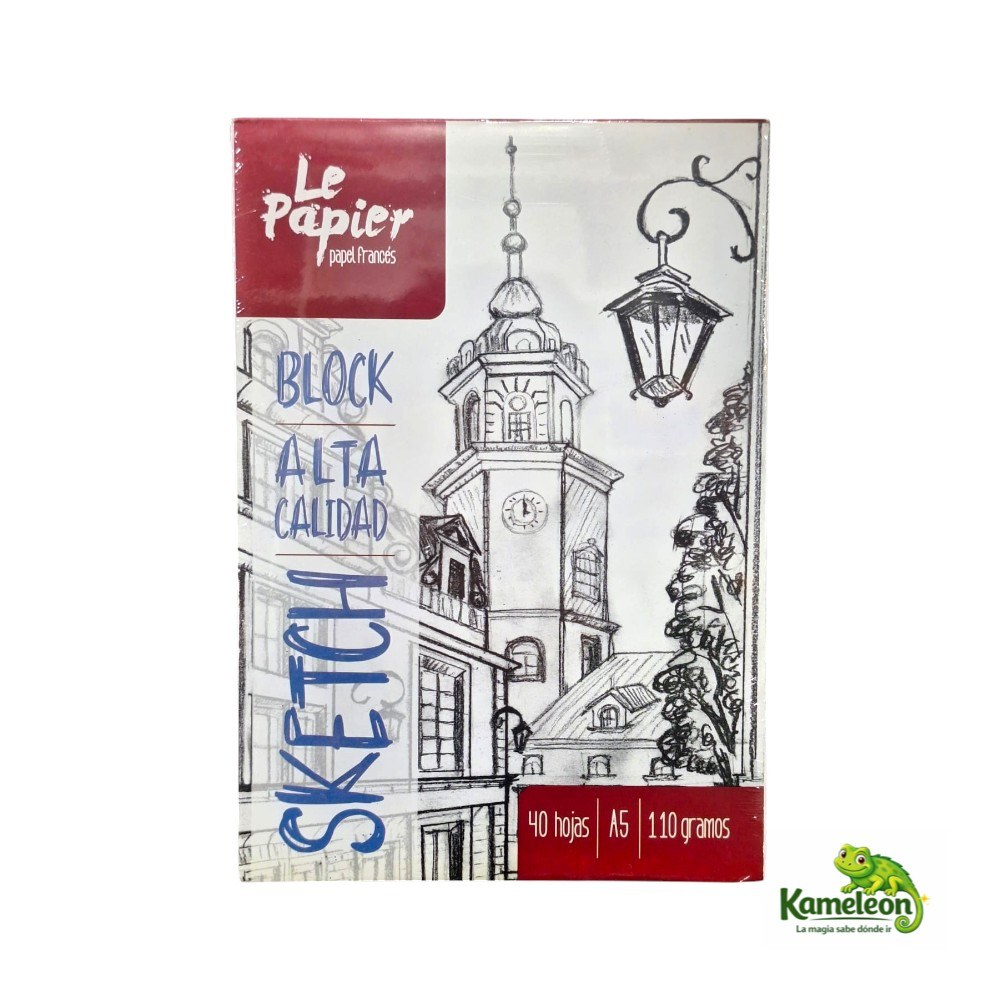 BLOCK LE PAPIER A5 40 HOJAS DE 110GR