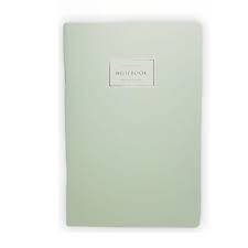 Cuaderno 14 x 21 verde pastel