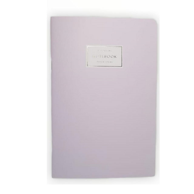 Cuaderno 14 x 21 lila pastel