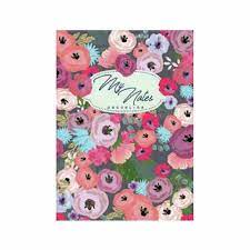 Cuaderno 19x25 decorline my notes flower rosa liso 