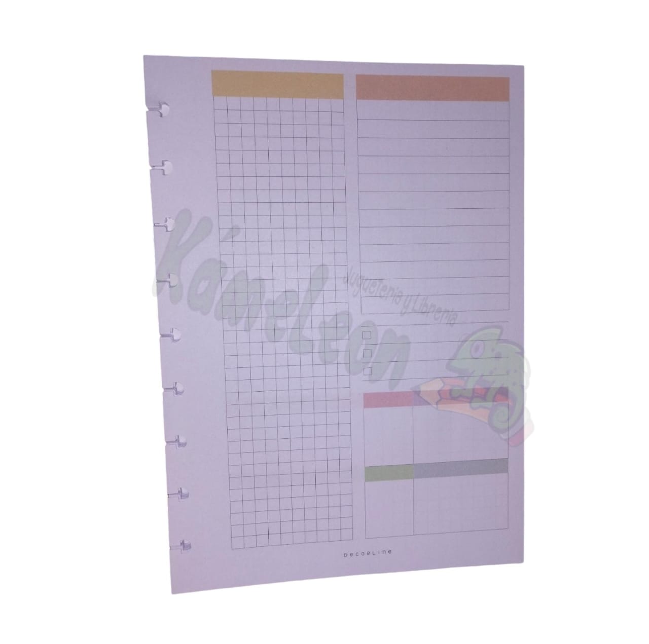 Repuesto decorline 18 x 25 inteligente planer semanal cuadricula