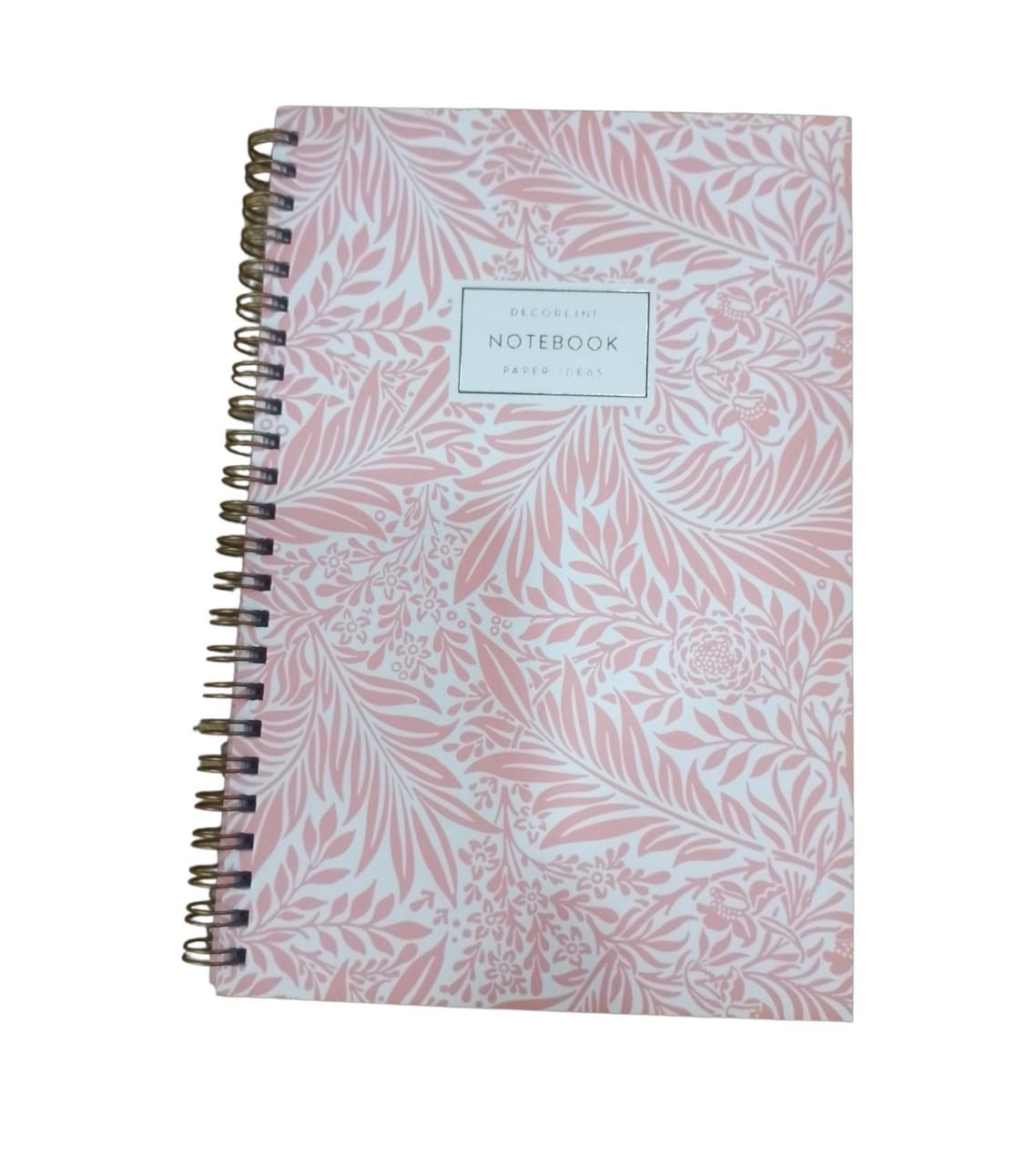 Cuaderno raya 14 x 21 espiralado rosa hojas