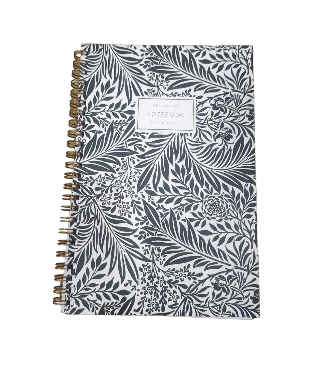 Cuaderno raya 14 x 21 espiralado negro hojas