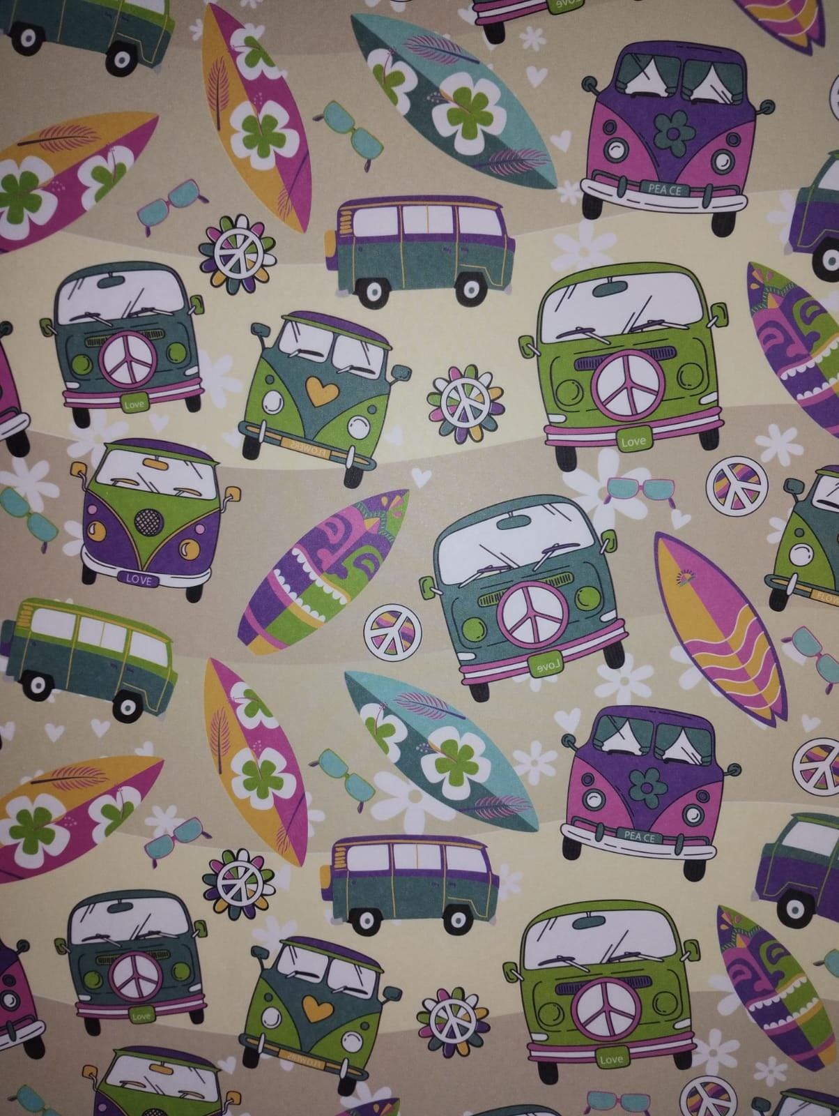 Papel de regalo obra combi playera