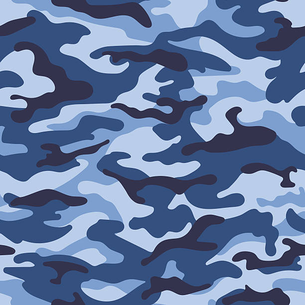 Papel de regalo obra militar azul