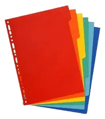 Separador ibi a4 5 posiciones color  