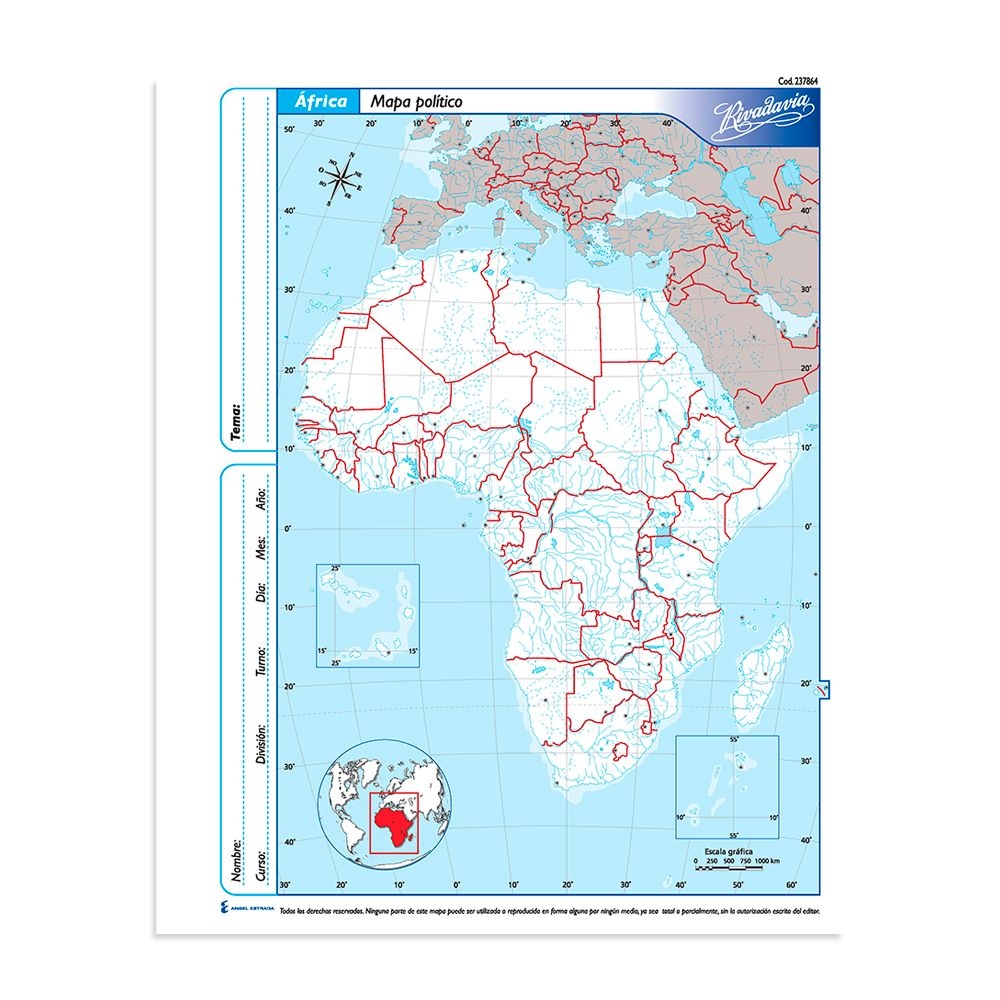 Mapa nro3 africa politico