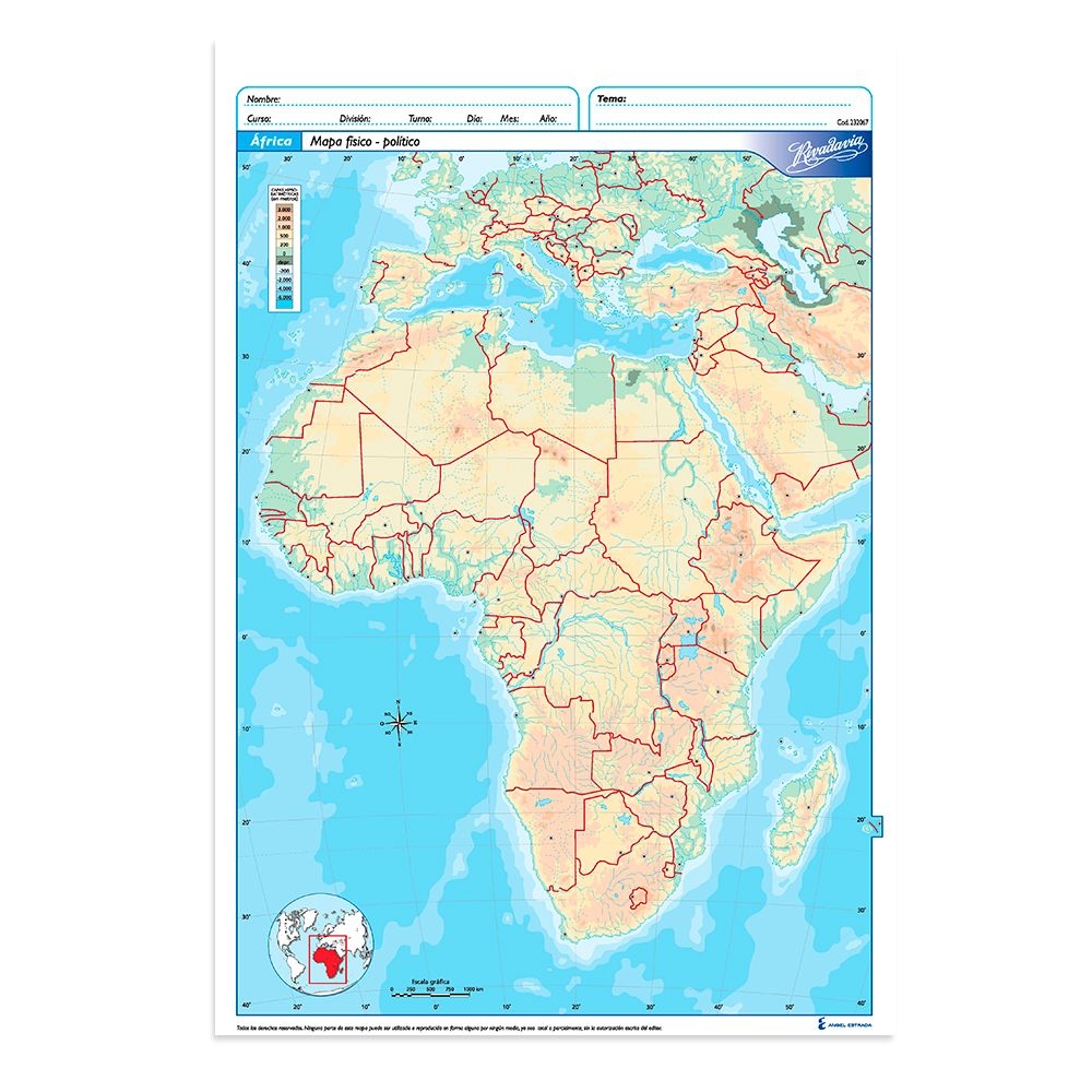 Mapa nro 5 africa nro 5 ficio pilitico