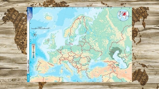 Mapa nro 5 europa fisico politico n5