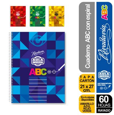 Cuaderno n7 rivadavia aula universal rayado x60