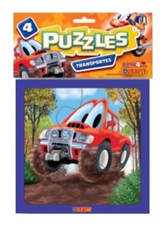  puzzle transporte x 4 