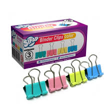 Binder clips sifap n 3 pastel 