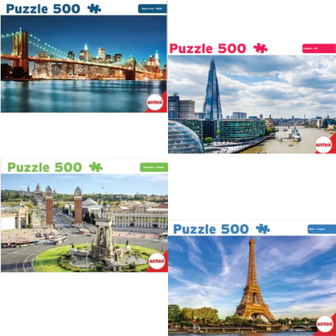 Puzzle antex 500 pzas varios motivos