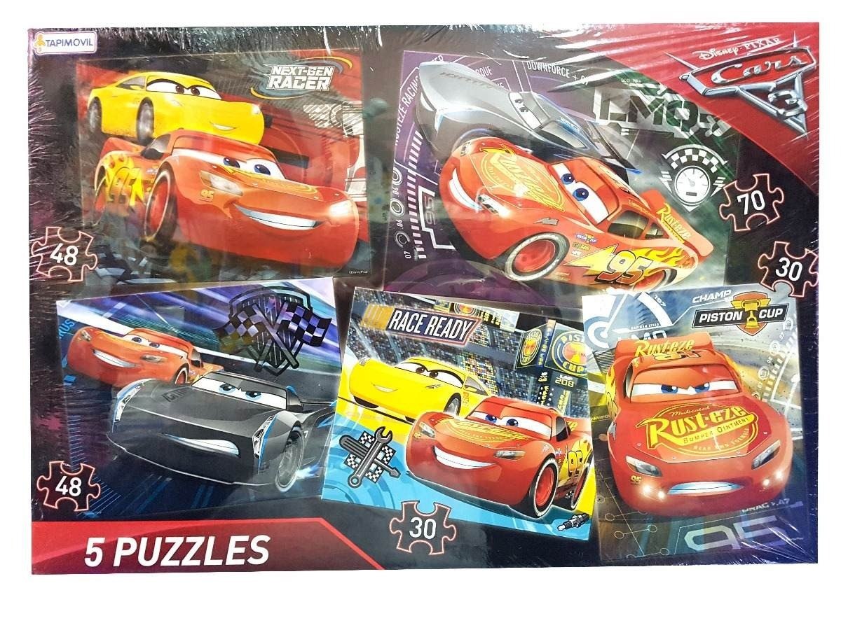 5 puzzle cars 