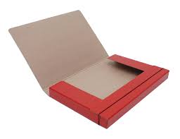 Caja archivo color rojo lomo 2 presspan