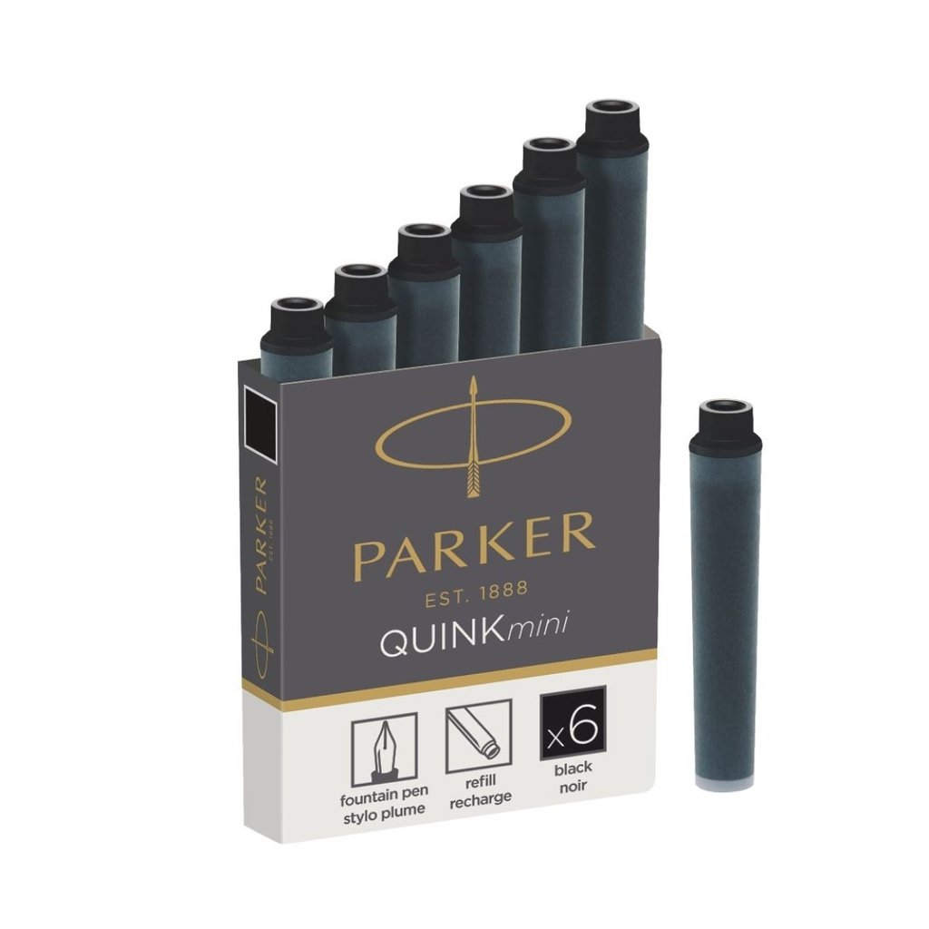 Cartucho parker quink mini negro