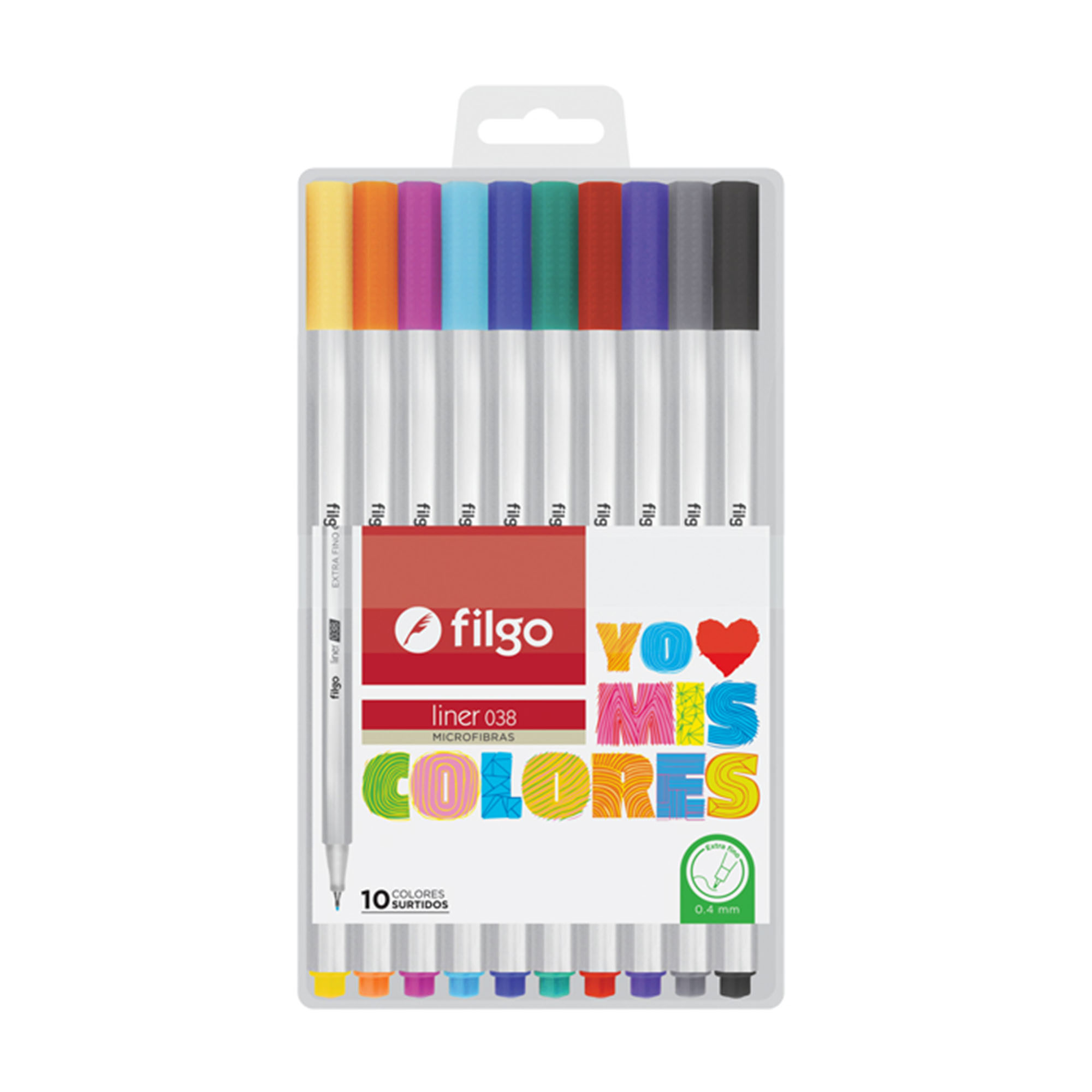 Microfibras filgo x10 colores