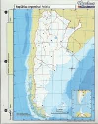 Mapa triunfante republica argentina politico n3 