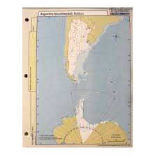 Mapa triunfante argentina bicontinental politico n5