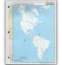 Mapa triunfante continente americano politico n5