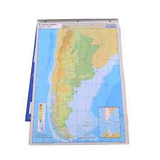 Mapa triunfante republica argentina fisico-politico n5