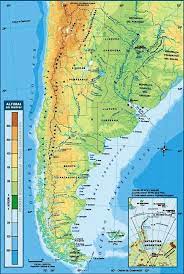 Mapa triunfante n6 republica argentina fisico politico 