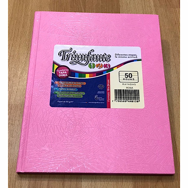 Cuaderno nro3 triunfante araÑa rosa 