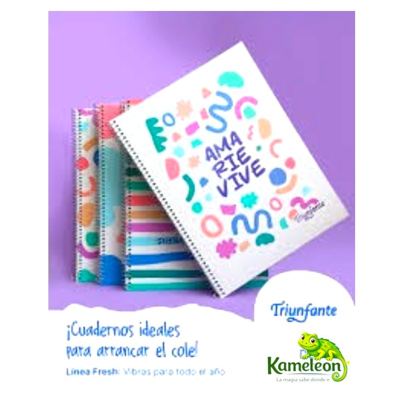CUADERNO TRIUNFANTE A4 FRESH 80HJ. CUADRO
