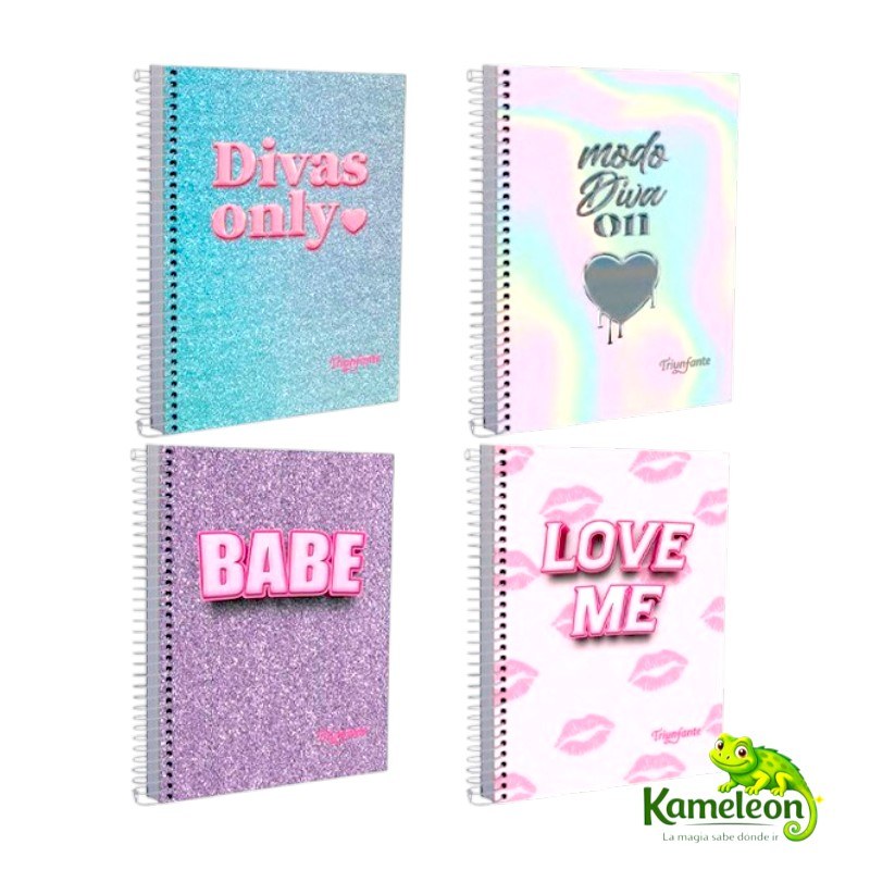 CUADERNO TRIUNFANTE A4 DIVAS 80HJ. CUADRO