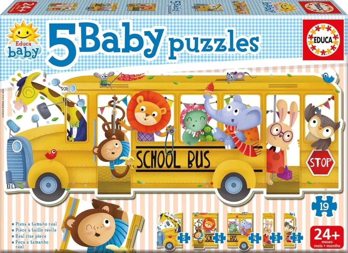 Educa puzzle school bus