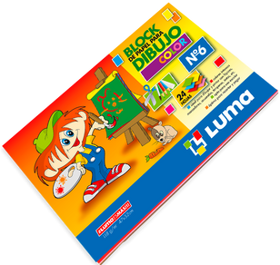 Block luma dibujo numero 6 color