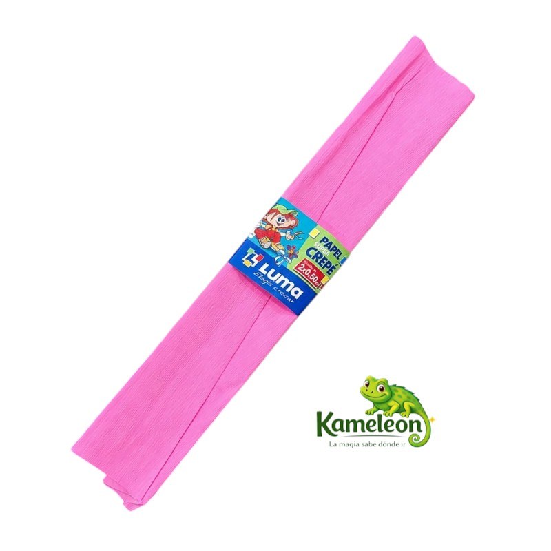 Papel luma crepe rosa