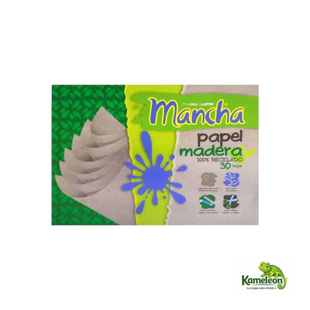 Block luma papel madera a4 x 30hj.