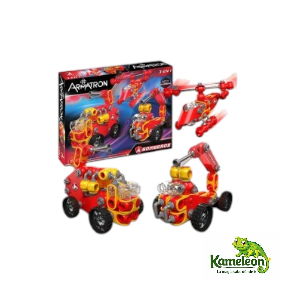 Juego de bloques armatron flexible bombero