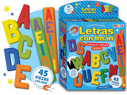 Juego de goma eva letras con iman