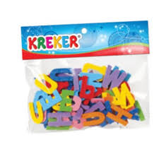 Letras en goma eva formemos palabras x 56 pz. 