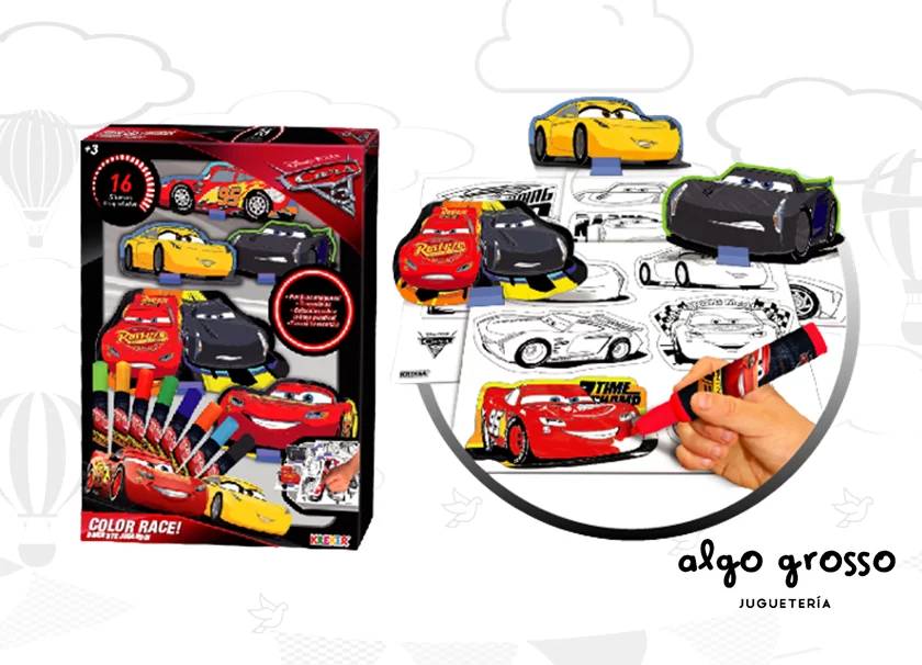 Kit de arte color race cars 3