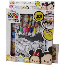 Kit de arte poster para colorear 3d tsum tsum