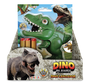 Dino lanzador con dardos