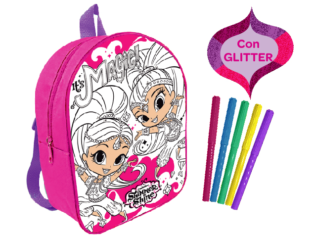 Mochila shimmer y shine para pintar