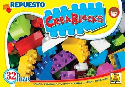 Creablocks repuestos 32 piezas