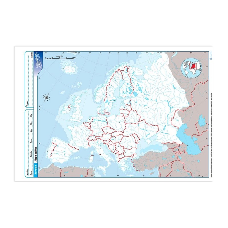 Mapa nro 3 europa politico
