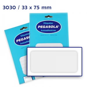 Etiquetas pegasola 33x75   