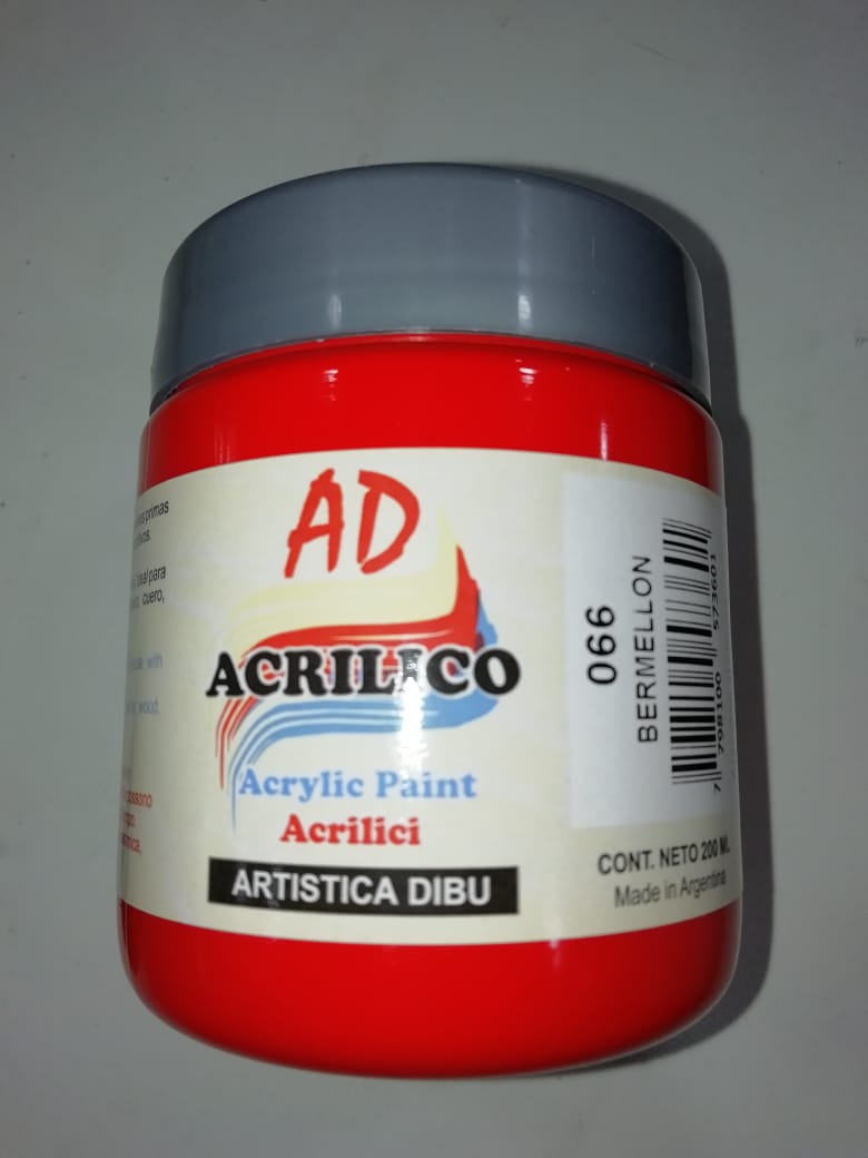 Acrilico 066 - acrilico ad 200ml bermellon 