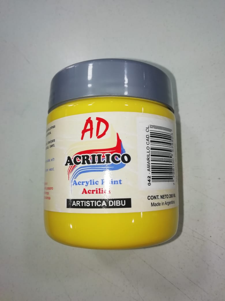Acrilico 042 amarillo cad. x 200ml