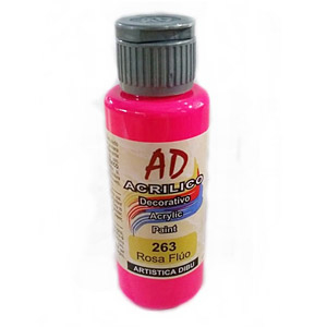 Acrilicos ad 263 - rosa fluo x 60 ml.