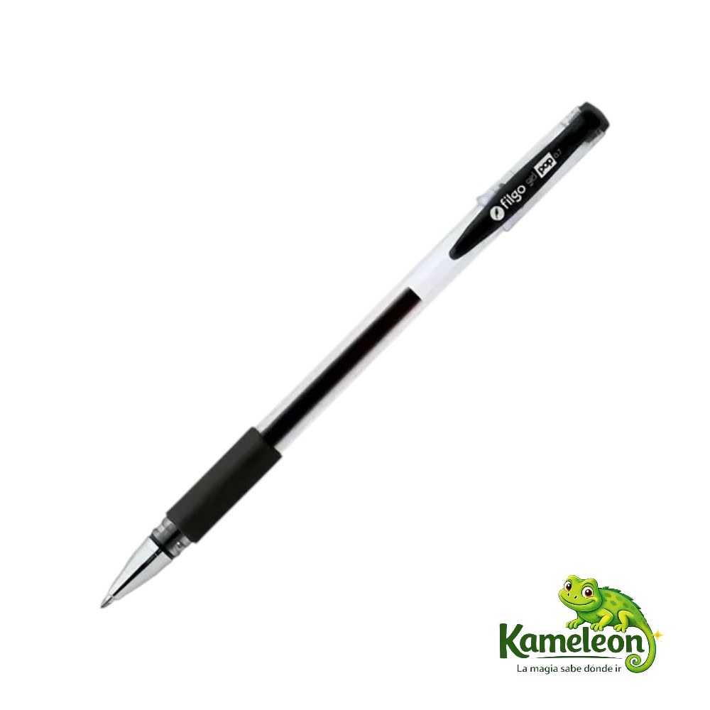 Lapicera filgo boligrafo roller gel 0.7 mm negro