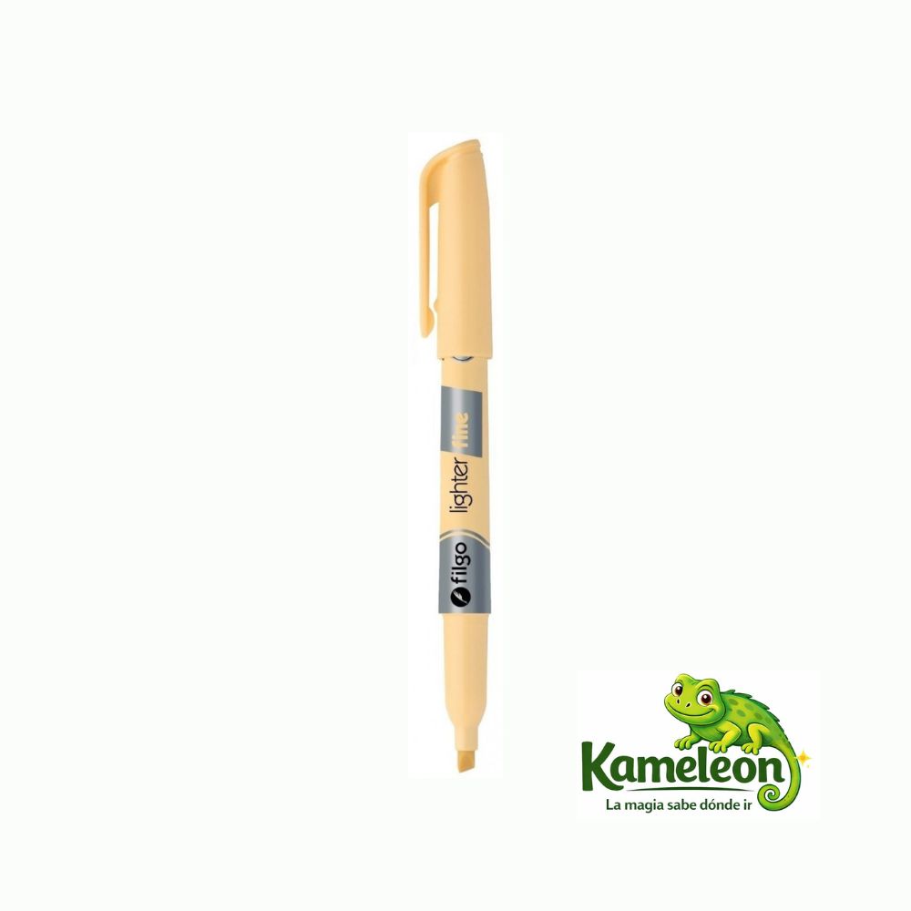 Resaltador filgo redondo amarillo pastel