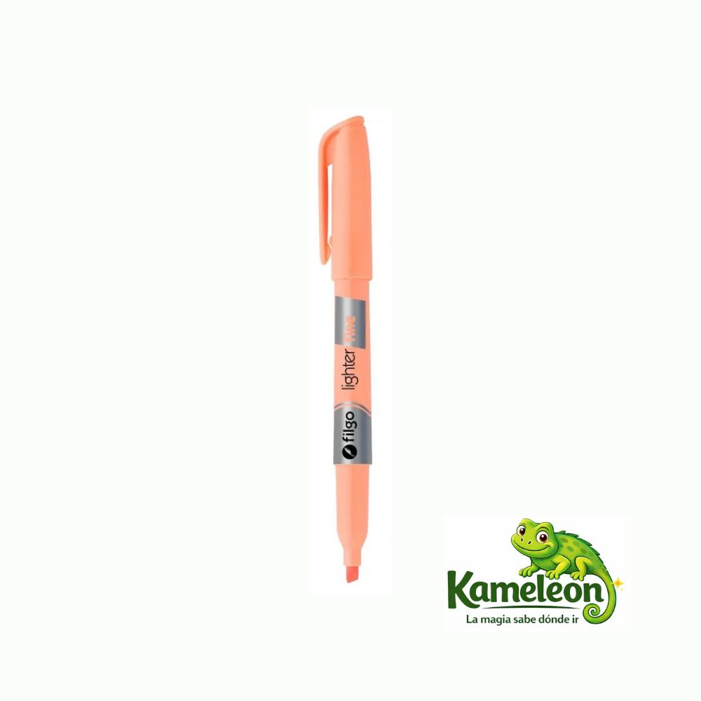 Resaltador filgo redondo naranja pastel